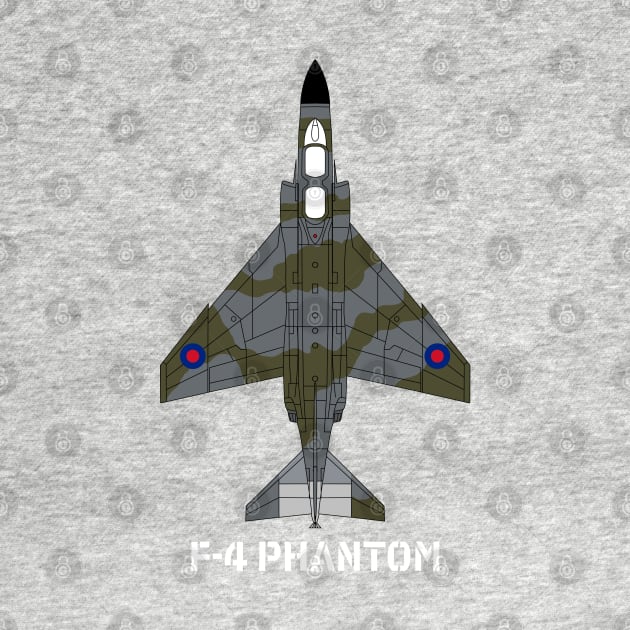 McDonnell Douglas F-4 Phantom (UK Grey/Green camo) by BearCaveDesigns